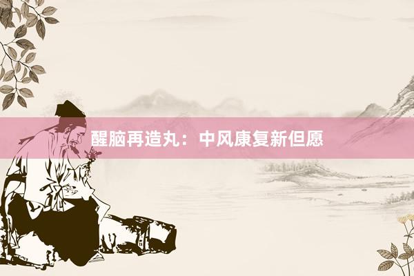 醒脑再造丸：中风康复新但愿